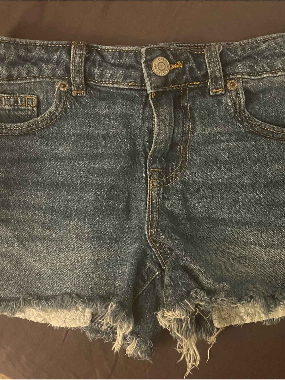 Cat & Jack Distressed Denim Jean Shorts - Blue